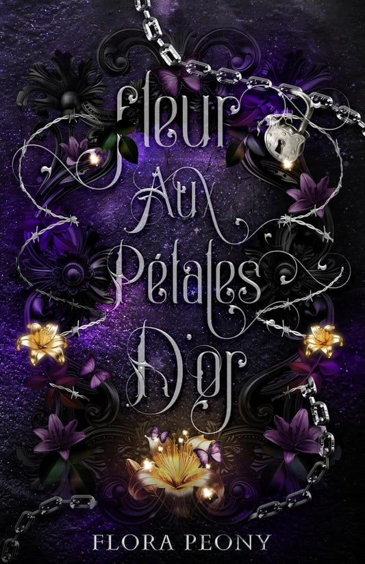 Fleur aux Pétales d'Or Broché